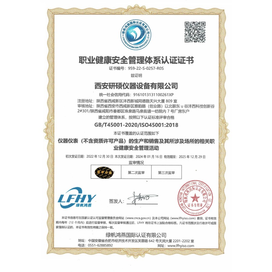 OHSMS Certificate 2