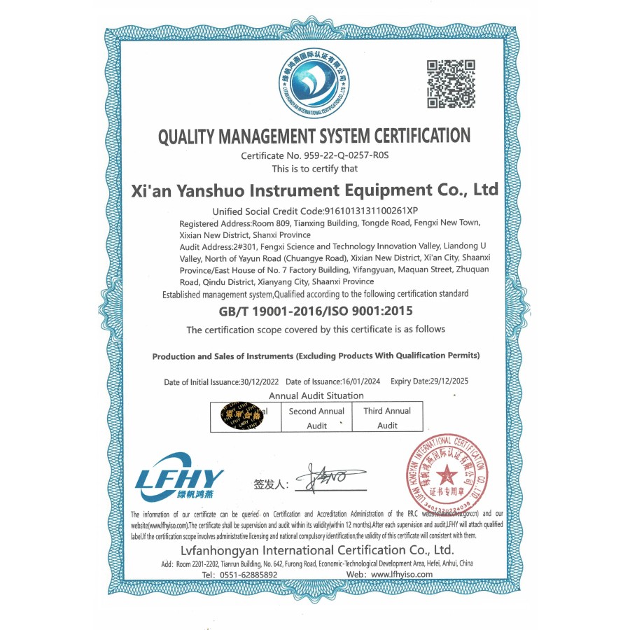 QMS Certificate